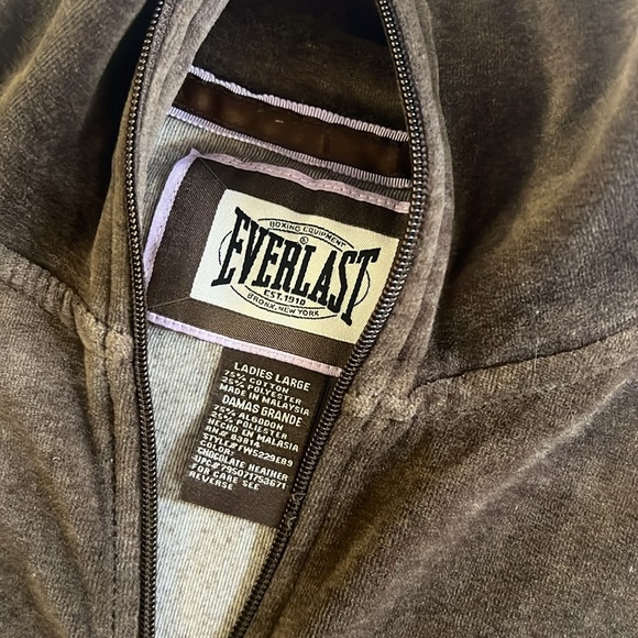 Vintage Y2K Everlast velour zip up jacket - Picture 2 of 2